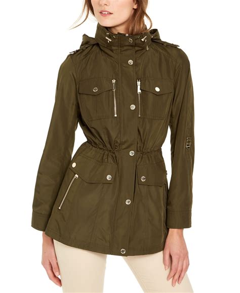 women's michael kors spring jacket|Michael Kors anorak jacket women.